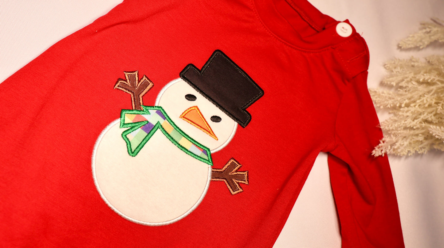 ☃️Snowman Boy Romper☃️